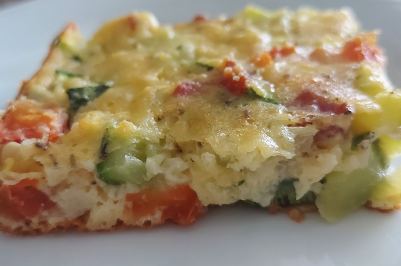 Torta de Abobrinha com Bacon
