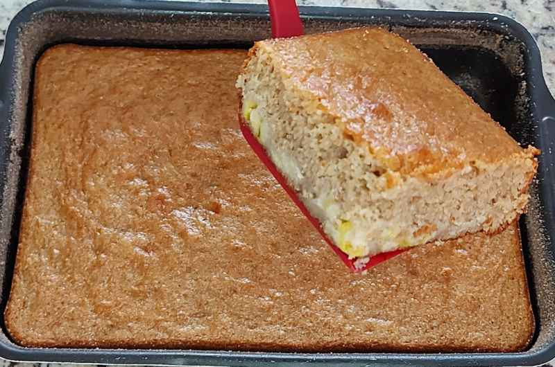 Bolo de Banana com Canela