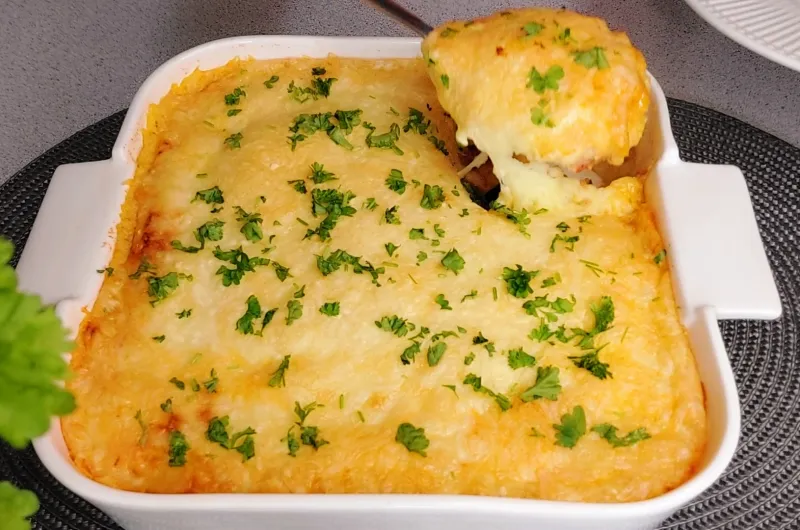 Escondidinho de Linguiça