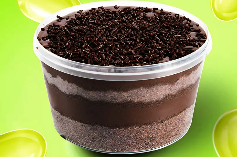 Bolo no Pote de Chocolate