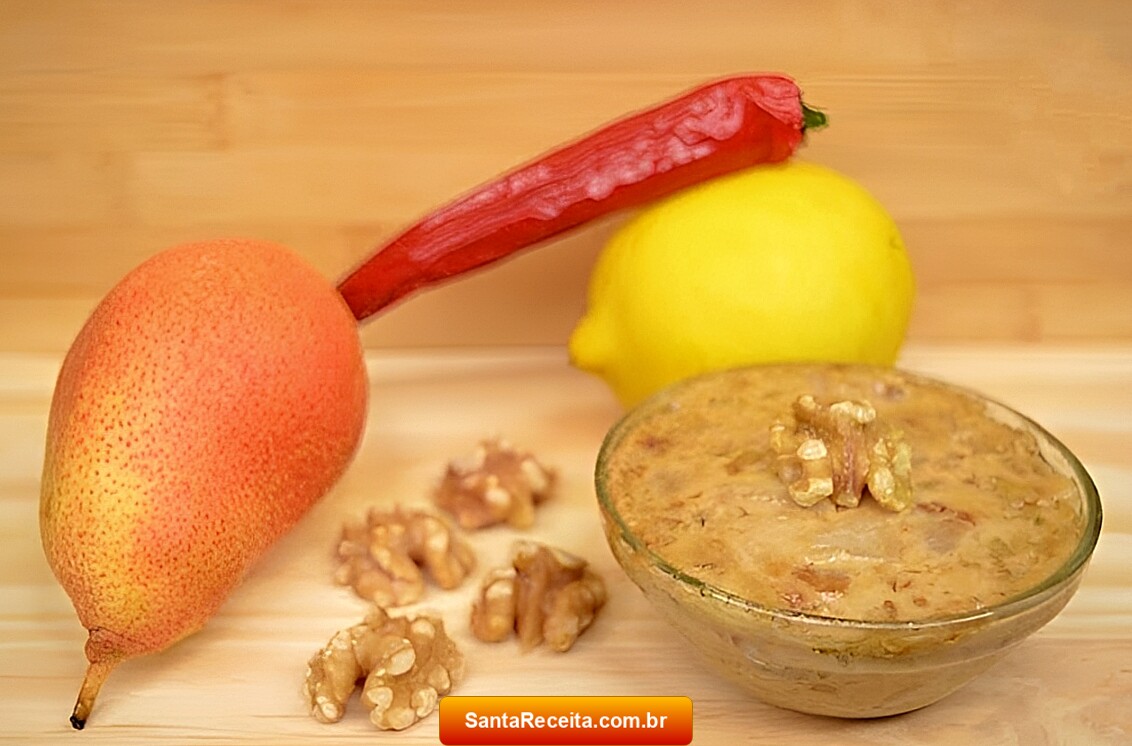Patê de Pera com Gorgonzola e Nozes