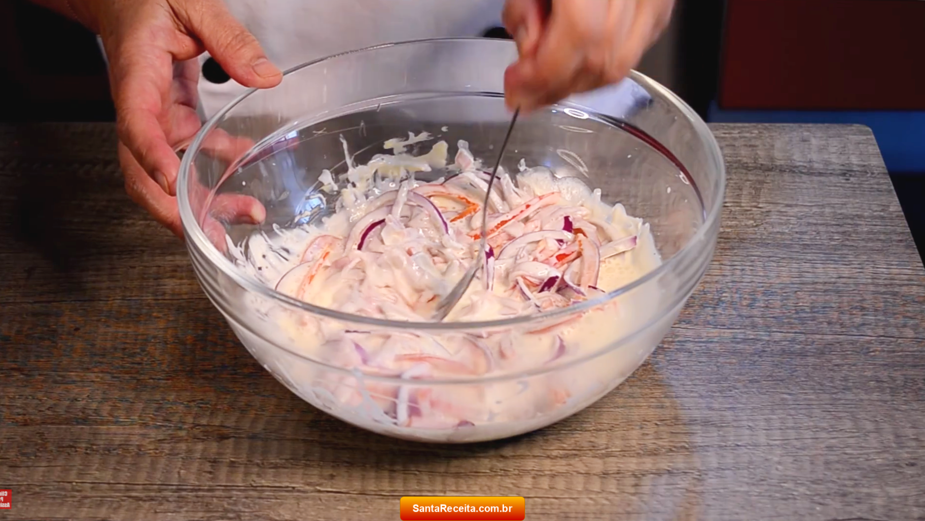 Salada de Presunto, Pimentão e Cebola