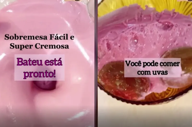 Sobremesa Cremosa com 3 Ingredientes
