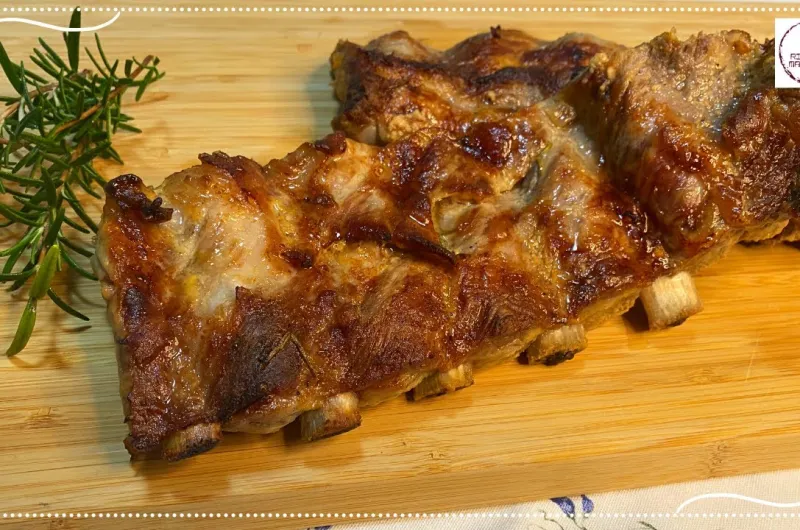 Costelinha de Porco Assada na Mostarda e Mel