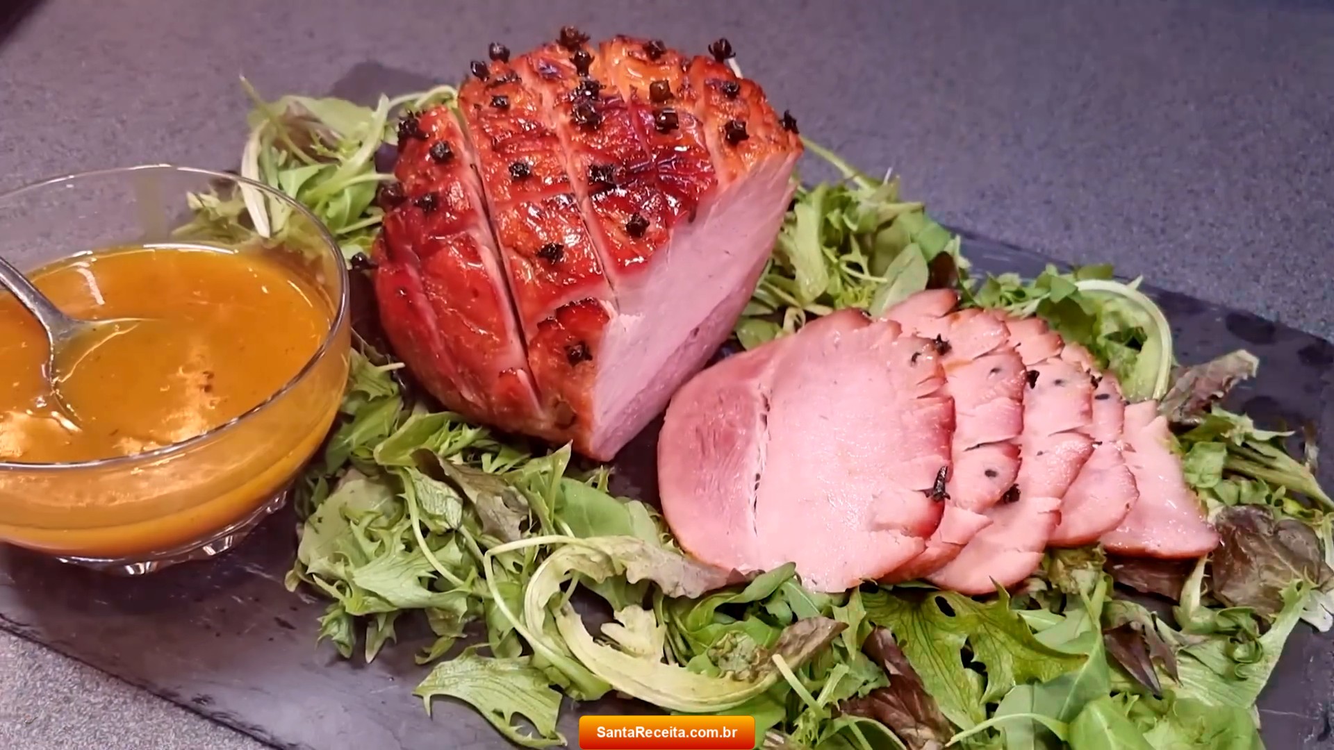 Tender com Molho de Mel e Mostarda (Receita de Natal)