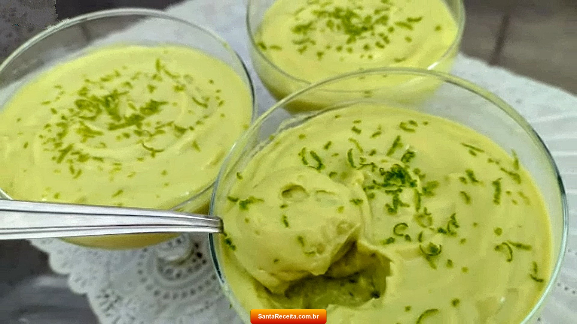 Creme de Abacate com Limão