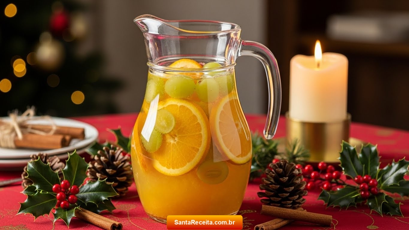 Sangria de Vinho Branco/Clericot (Receita de Natal)