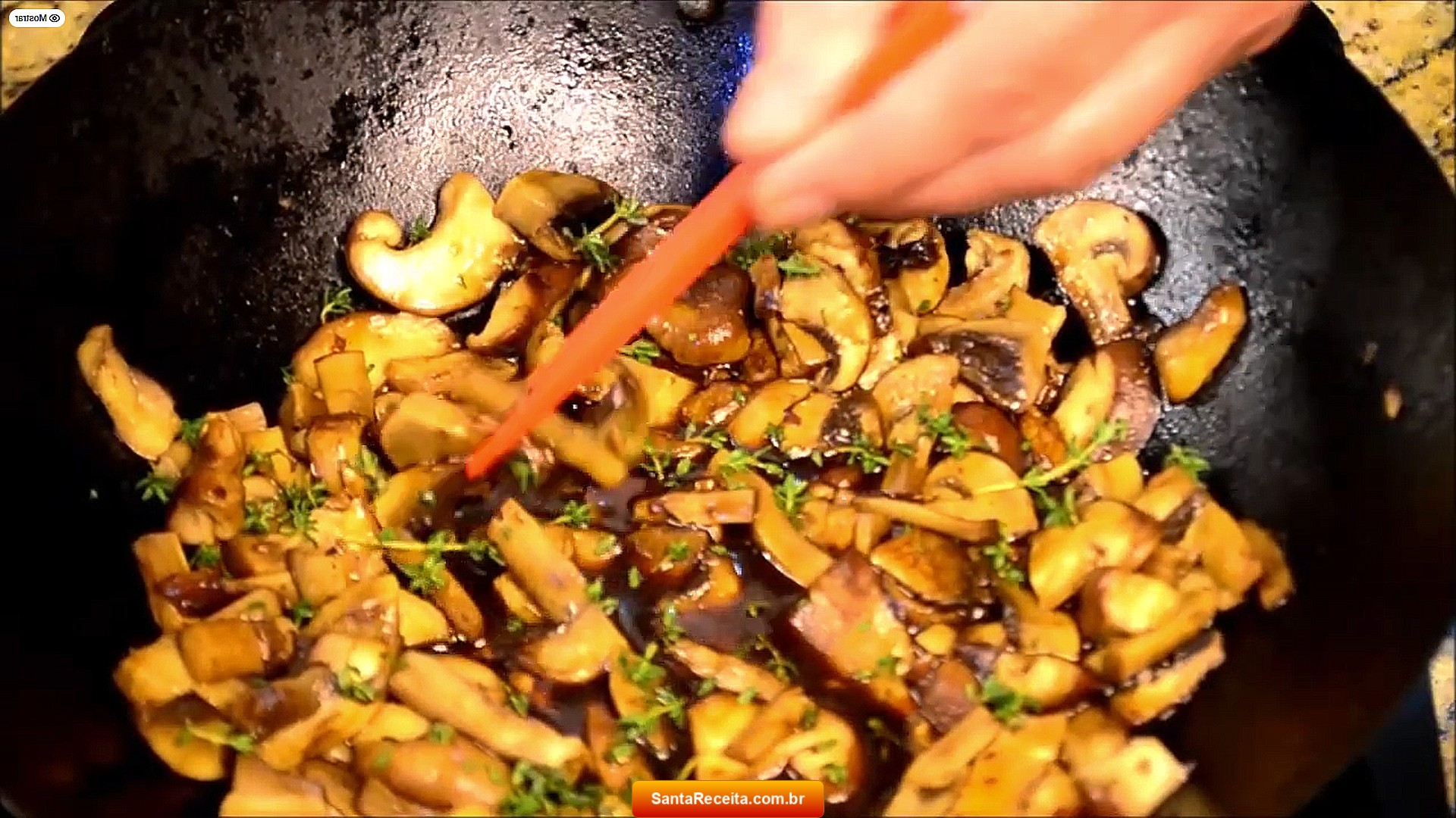 Cogumelos com Molho Teriyaki