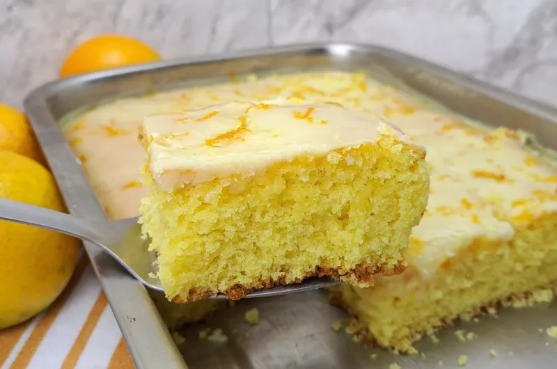 Bolo de Laranja com Glacê