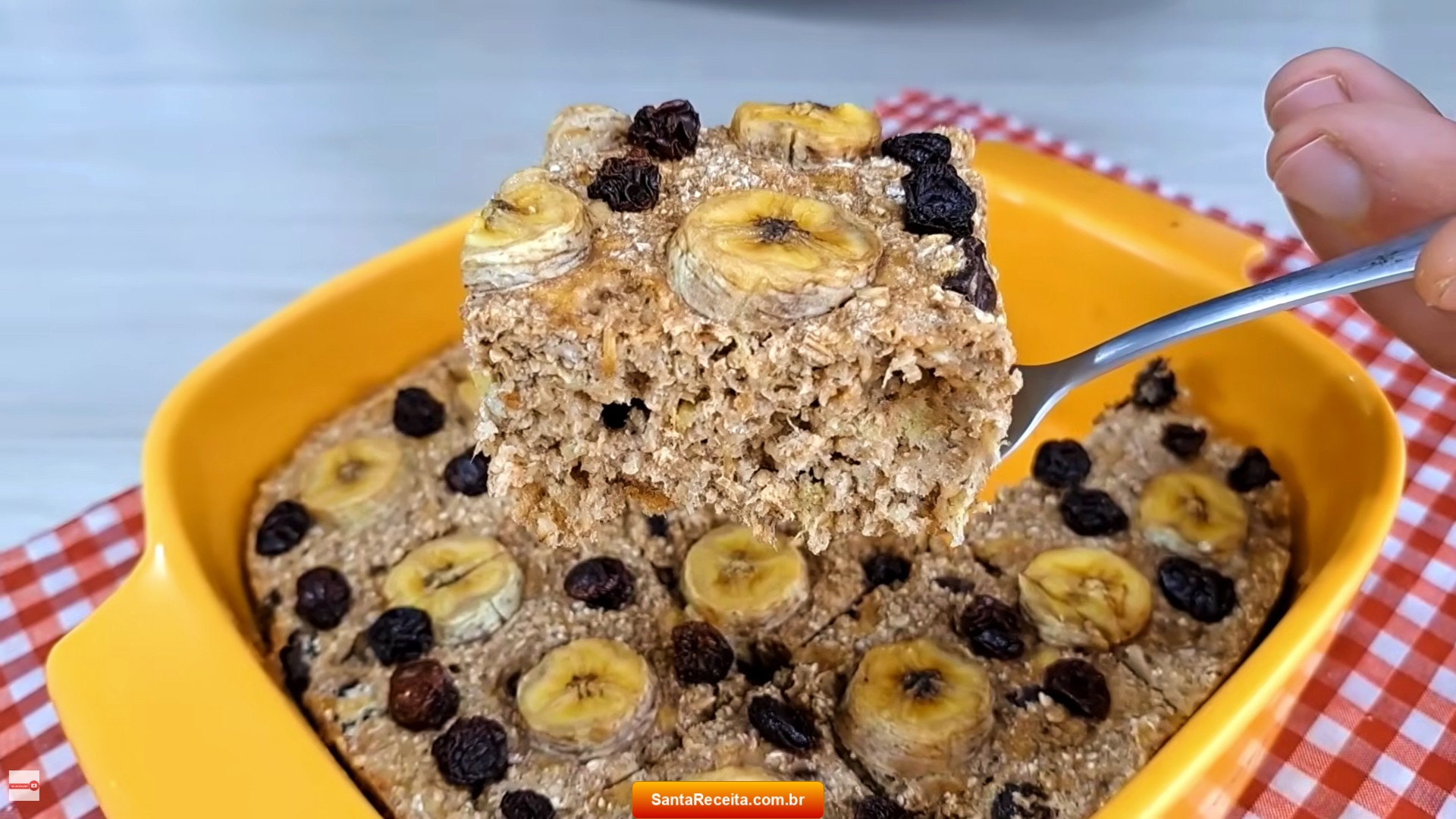 Bolo de Banana com Aveia