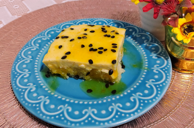 Bolo Mousse de Maracujá na Travessa