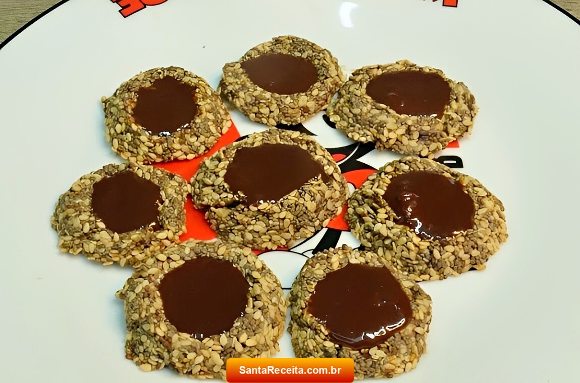 Biscoitos de Sementes com Chocolate