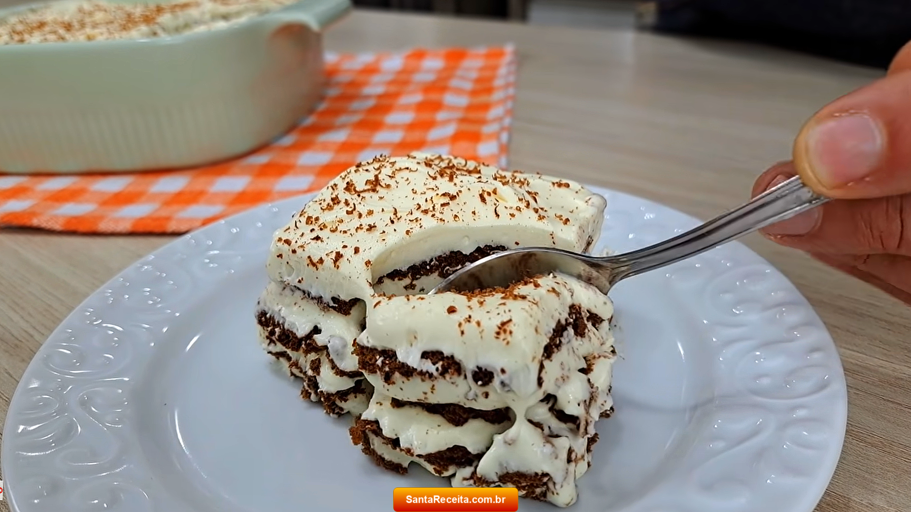 Torta de Bolacha Cremosa