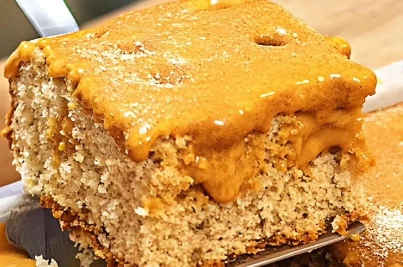 Bolo de Churros com Cobertura de Doce de Leite
