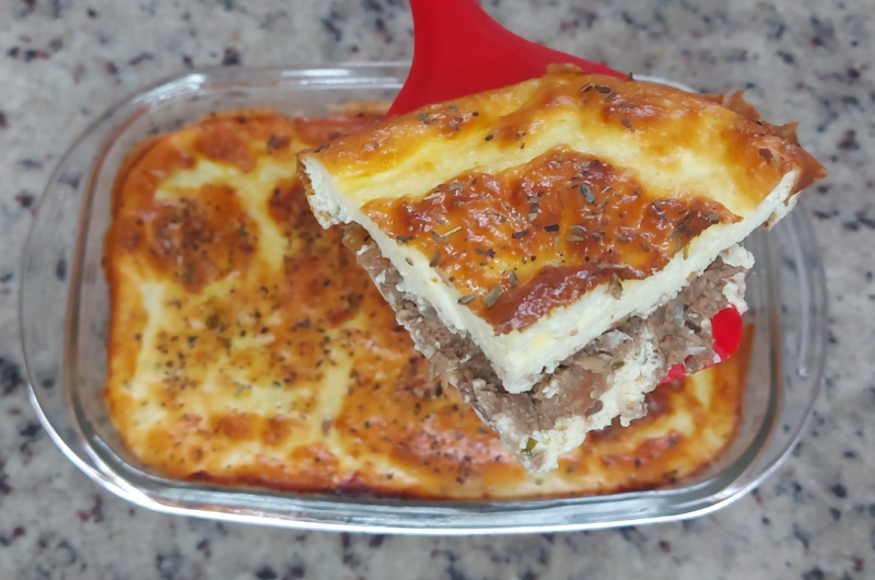 Torta sem farinha de atum low carb