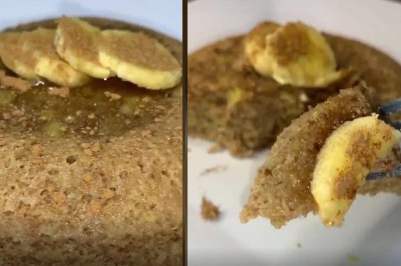 Bolo de Banana no Micro-ondas