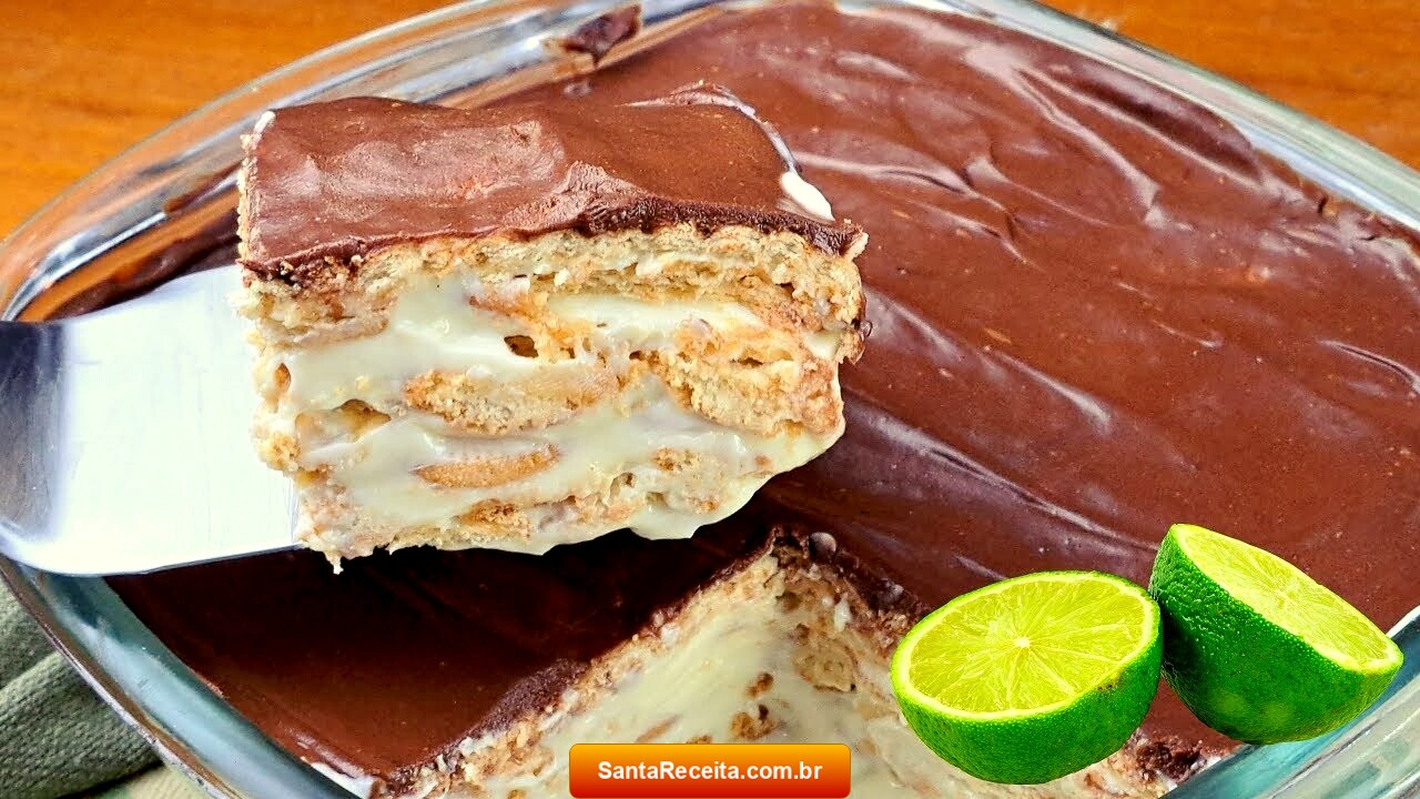 Pavê de Limão com Chocolate