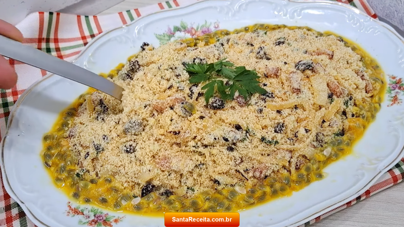 Farofa de Maracujá (Receita de Natal e Ano Novo)