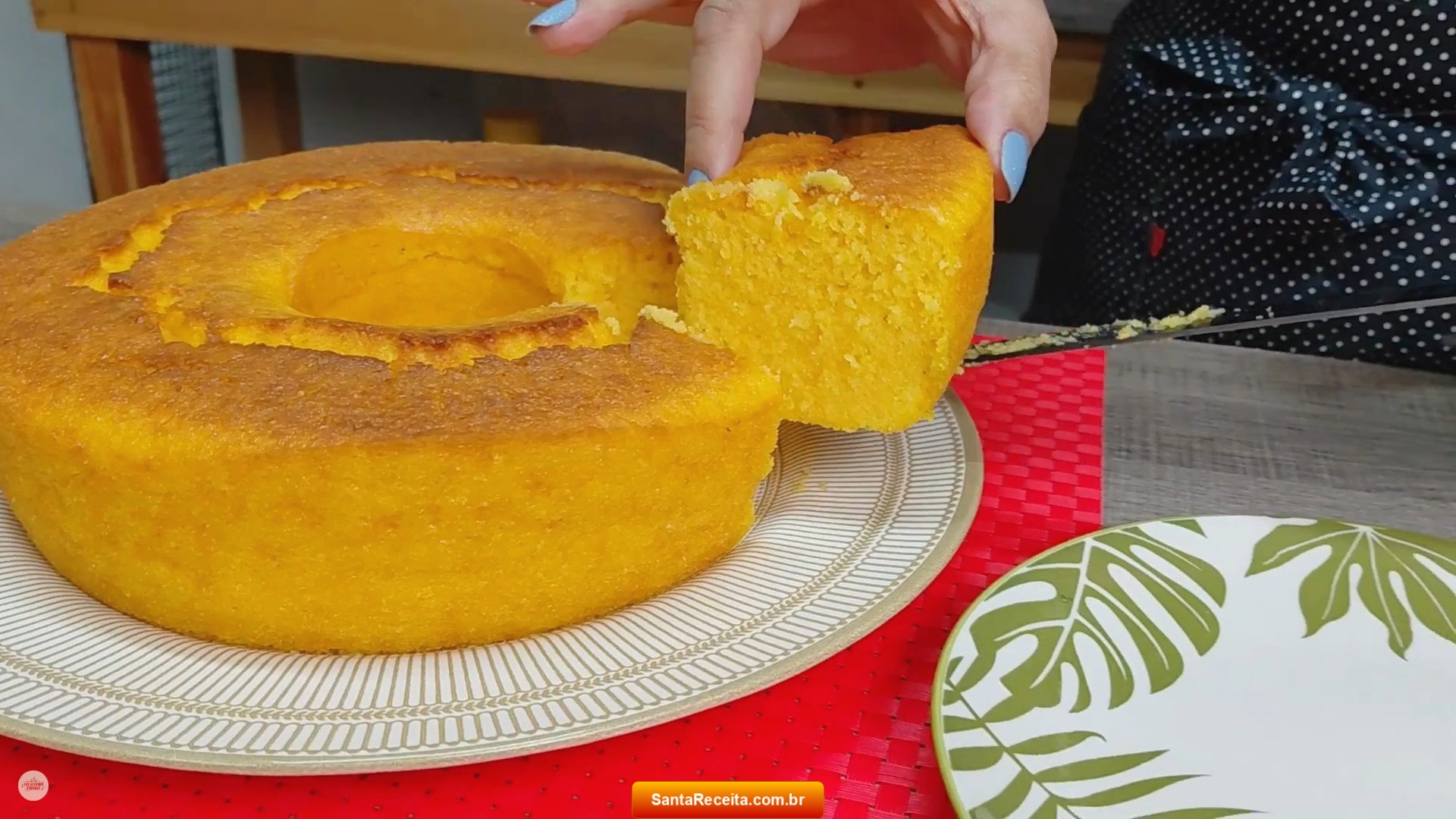 Bolo de Cenoura com Flocão de Milho